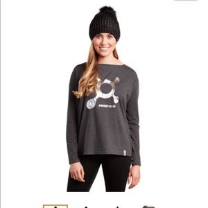 OTF long sleeve t-shirt gray w silver logo S